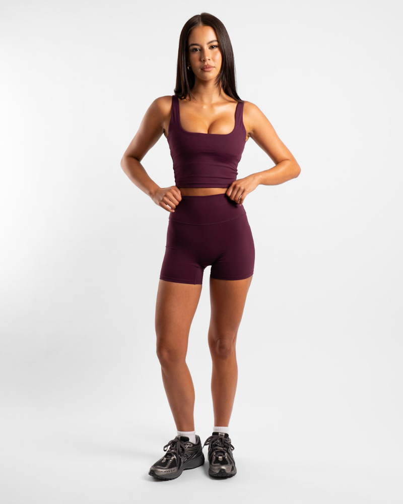 Not Your Basic Shorts - Plum (Invisible Scrunch)