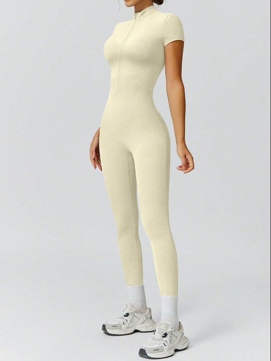 NcmRyu 1 Peça Macacão Casual Sexy Feminino com Cintura Elástica Sem Costura e Modelagem Levantadora