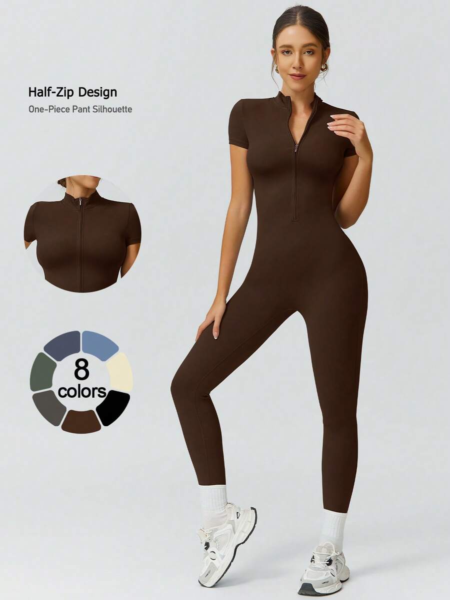 NcmRyu 1 Peça Macacão Casual Sexy Feminino com Cintura Elástica Sem Costura e Modelagem Levantadora