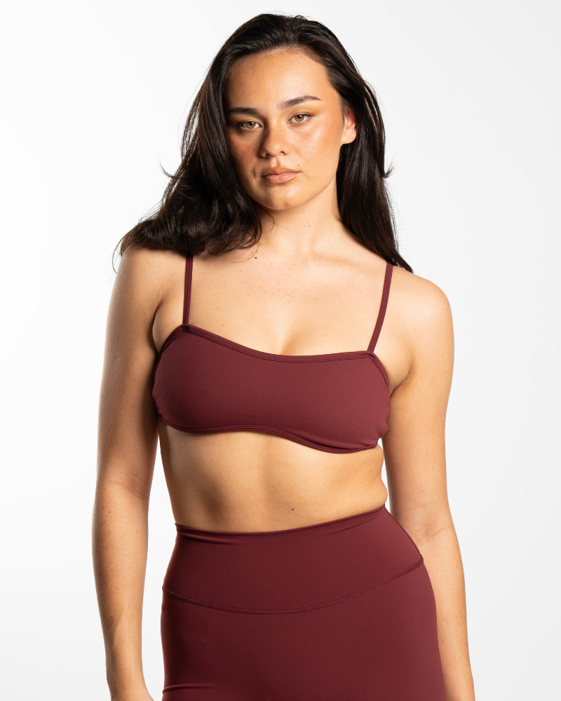 Backless Crop - Bordeaux