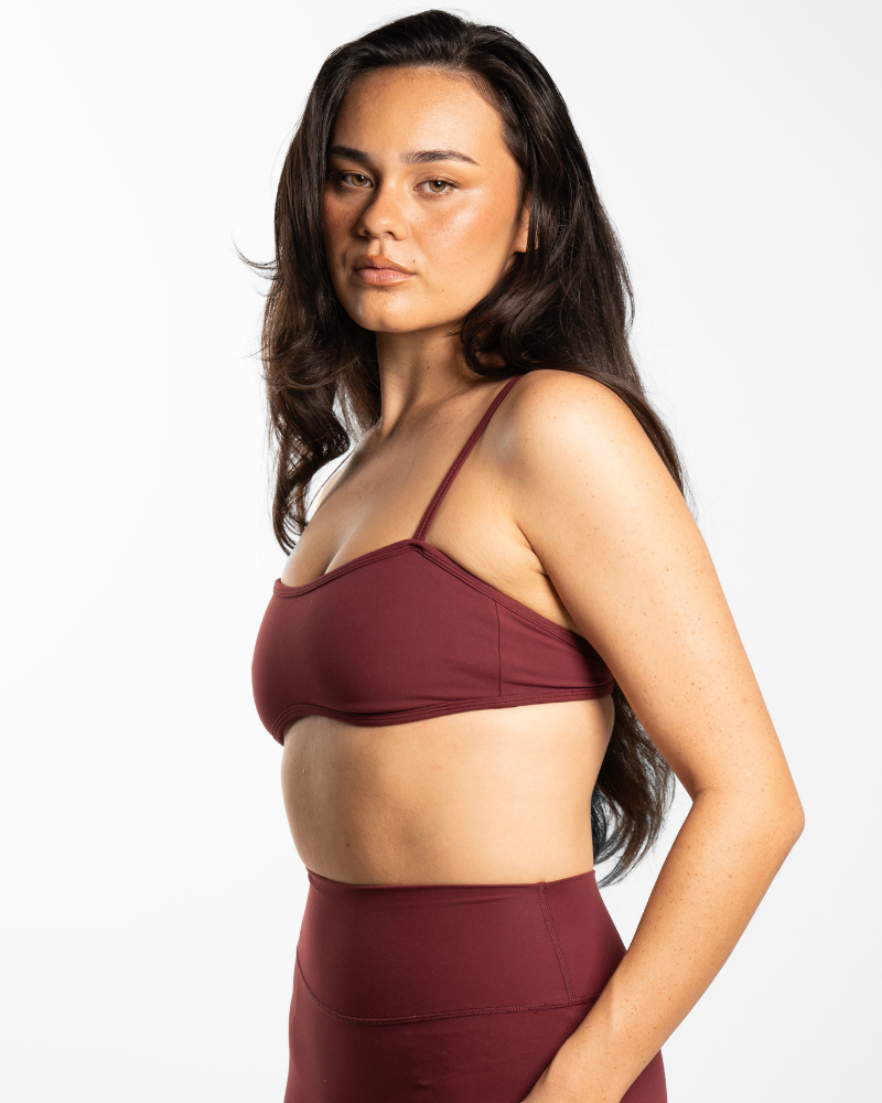 Backless Crop - Bordeaux