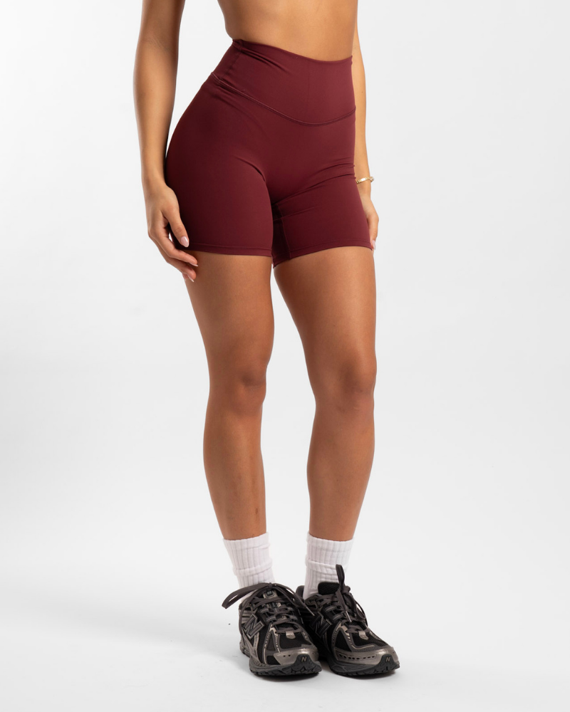 Not Your Basic 6 Inch Shorts - Bordeaux (Invisible Scrunch)