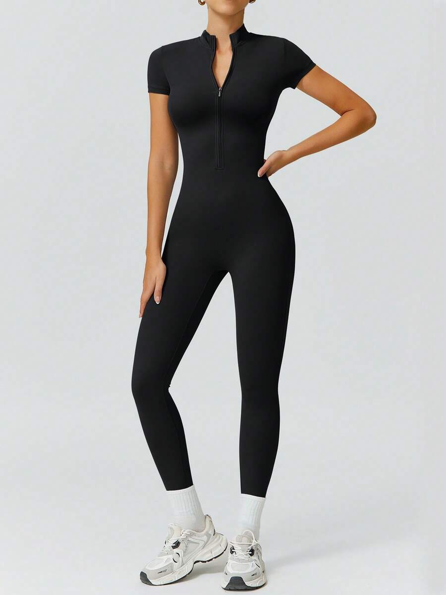 NcmRyu 1 Peça Macacão Casual Sexy Feminino com Cintura Elástica Sem Costura e Modelagem Levantadora
