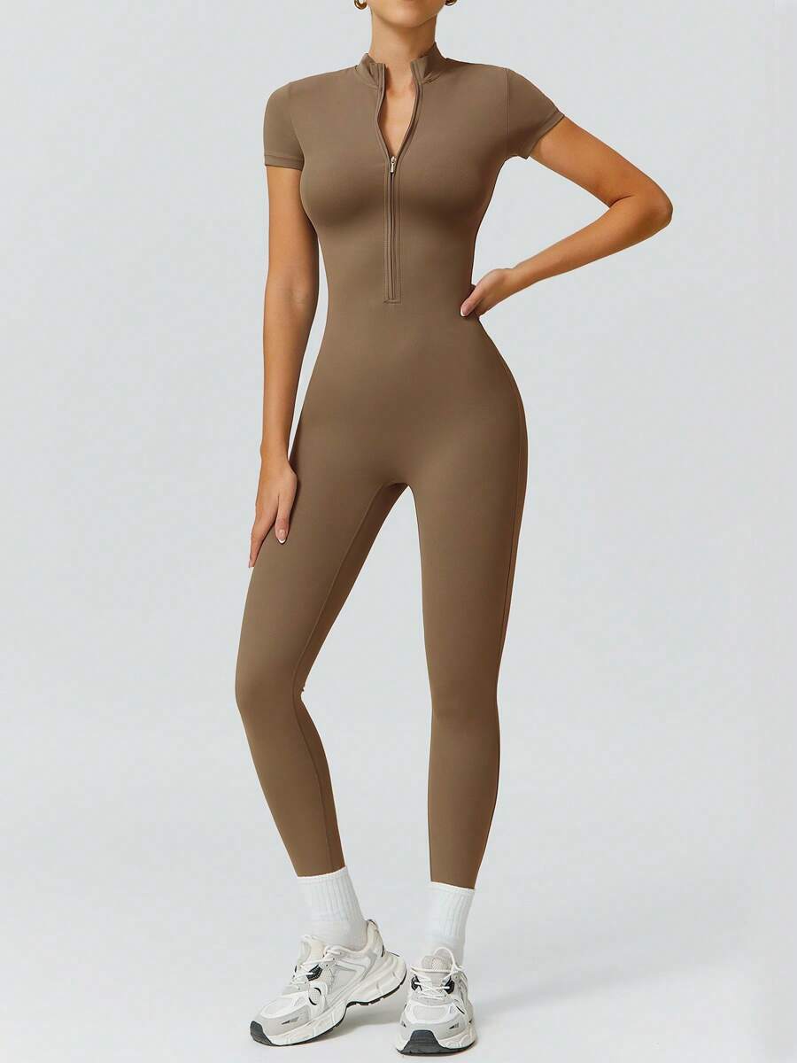 NcmRyu 1 Peça Macacão Casual Sexy Feminino com Cintura Elástica Sem Costura e Modelagem Levantadora