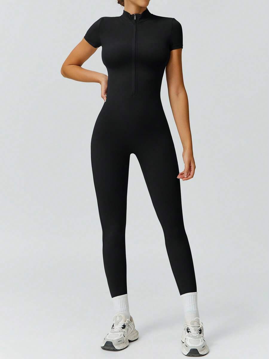 NcmRyu 1 Peça Macacão Casual Sexy Feminino com Cintura Elástica Sem Costura e Modelagem Levantadora