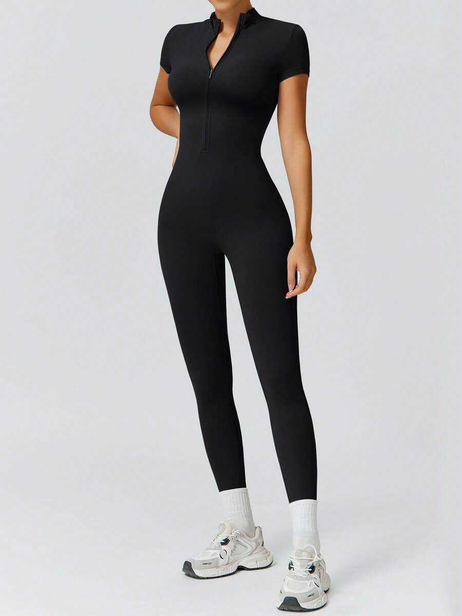 NcmRyu 1 Peça Macacão Casual Sexy Feminino com Cintura Elástica Sem Costura e Modelagem Levantadora