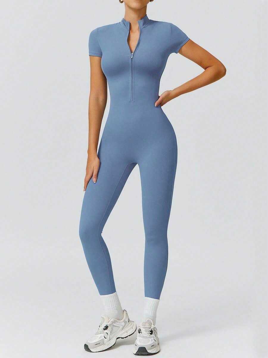 NcmRyu 1 Peça Macacão Casual Sexy Feminino com Cintura Elástica Sem Costura e Modelagem Levantadora