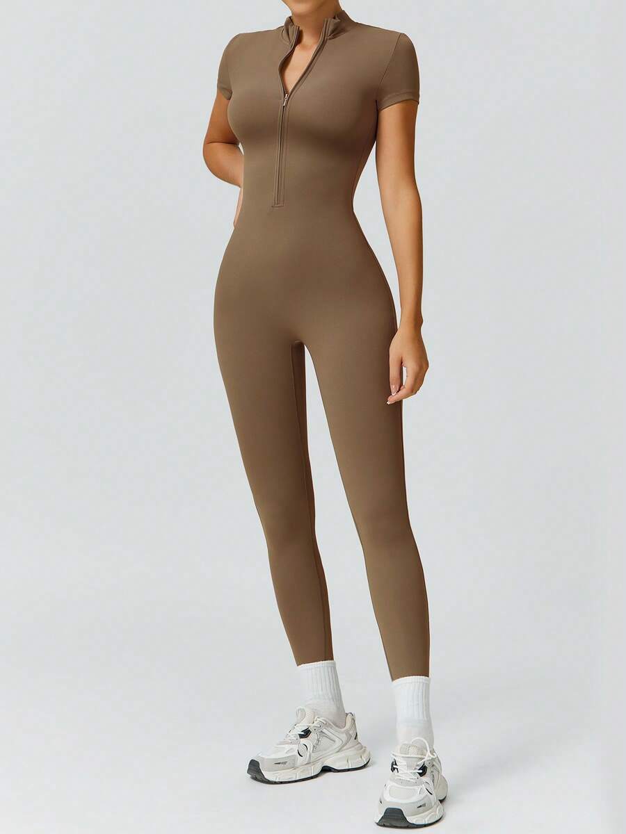 NcmRyu 1 Peça Macacão Casual Sexy Feminino com Cintura Elástica Sem Costura e Modelagem Levantadora