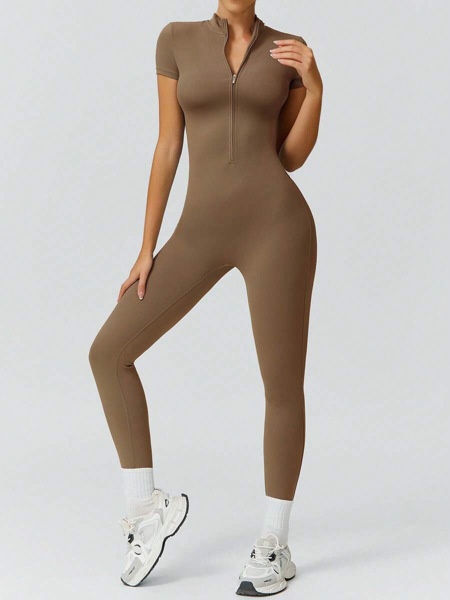 NcmRyu 1 Peça Macacão Casual Sexy Feminino com Cintura Elástica Sem Costura e Modelagem Levantadora