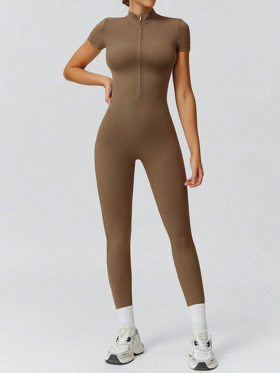 NcmRyu 1 Peça Macacão Casual Sexy Feminino com Cintura Elástica Sem Costura e Modelagem Levantadora