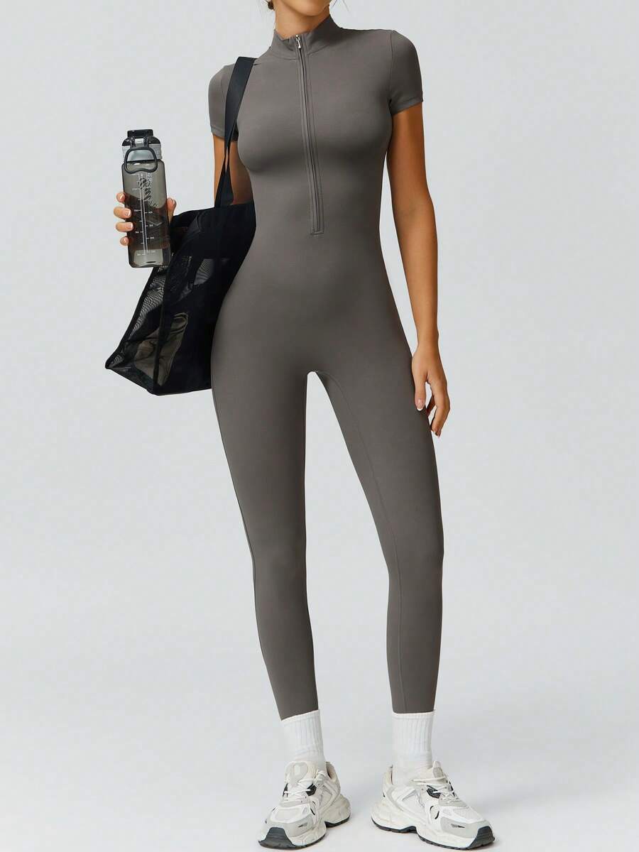 NcmRyu 1 Peça Macacão Casual Sexy Feminino com Cintura Elástica Sem Costura e Modelagem Levantadora