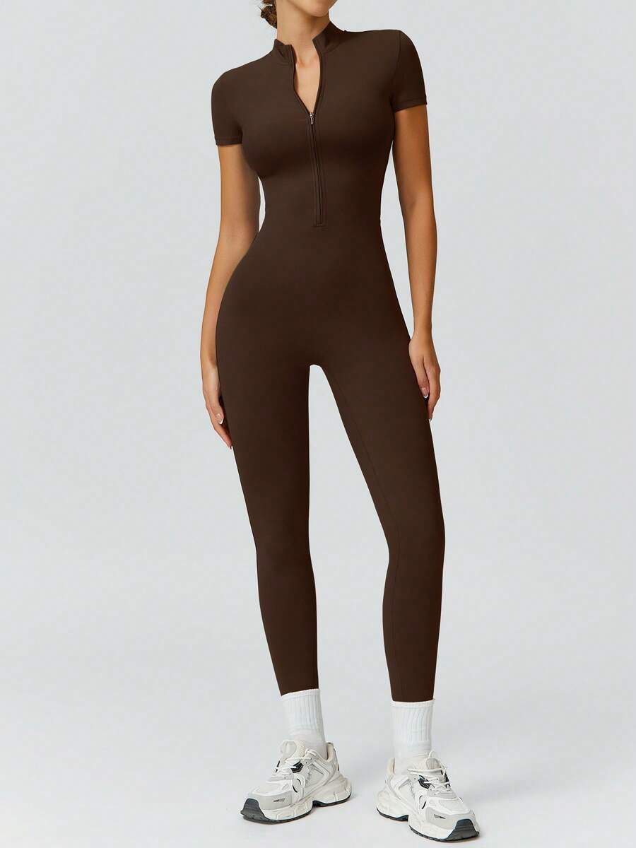 NcmRyu 1 Peça Macacão Casual Sexy Feminino com Cintura Elástica Sem Costura e Modelagem Levantadora