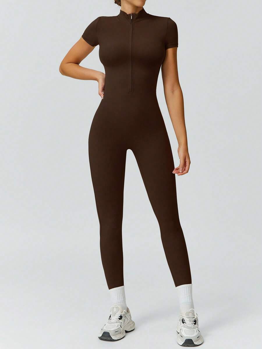 NcmRyu 1 Peça Macacão Casual Sexy Feminino com Cintura Elástica Sem Costura e Modelagem Levantadora