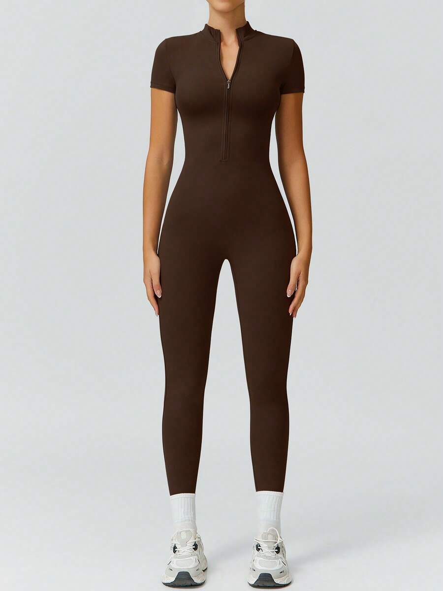 NcmRyu 1 Peça Macacão Casual Sexy Feminino com Cintura Elástica Sem Costura e Modelagem Levantadora