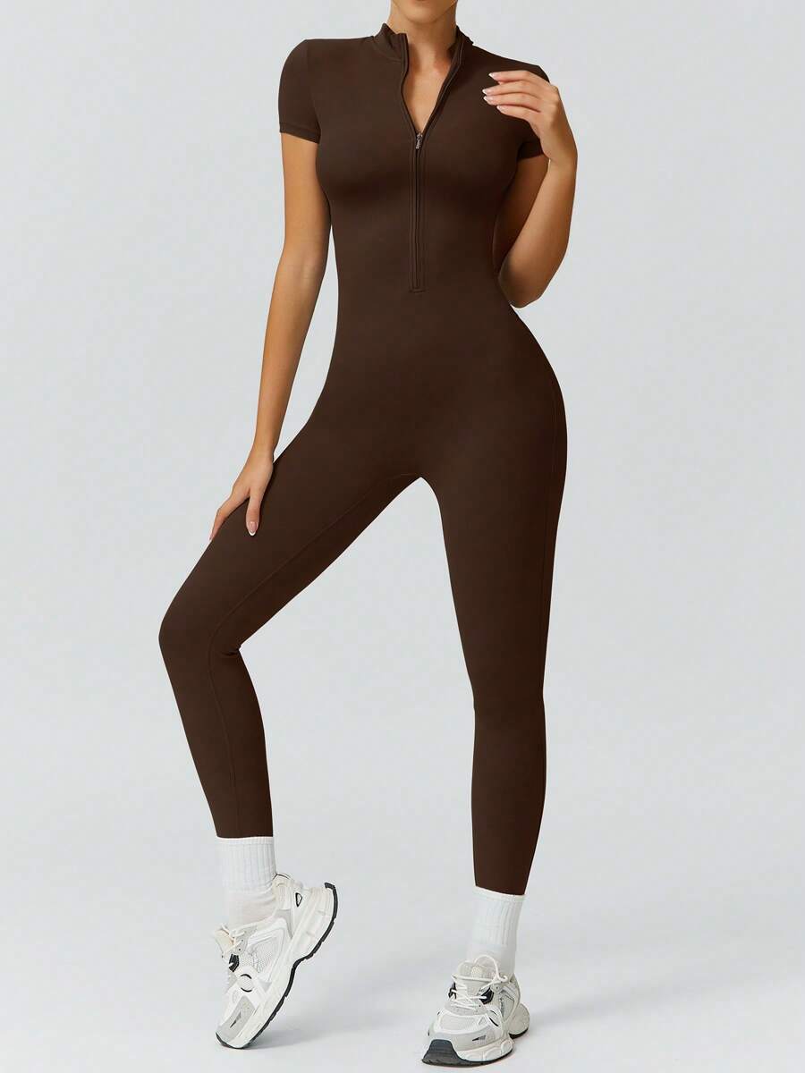 NcmRyu 1 Peça Macacão Casual Sexy Feminino com Cintura Elástica Sem Costura e Modelagem Levantadora