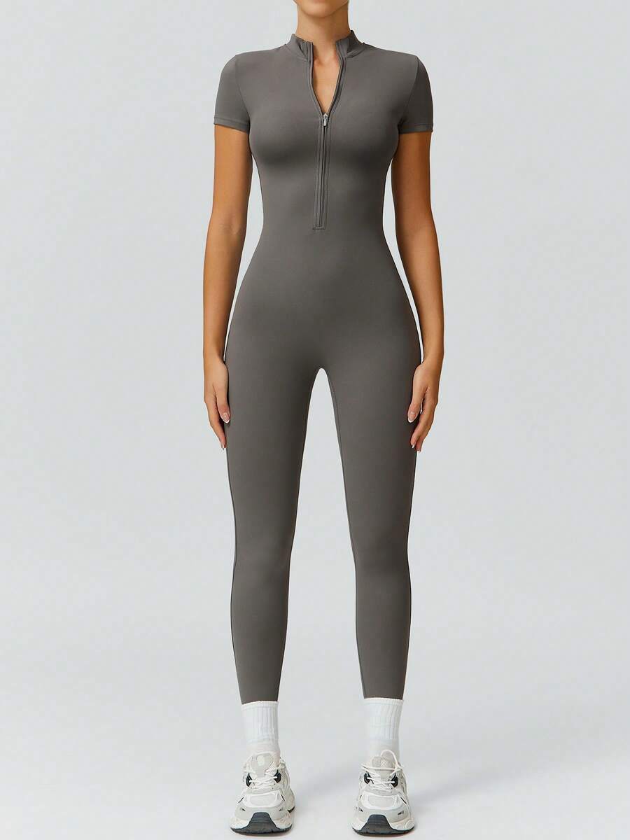 NcmRyu 1 Peça Macacão Casual Sexy Feminino com Cintura Elástica Sem Costura e Modelagem Levantadora