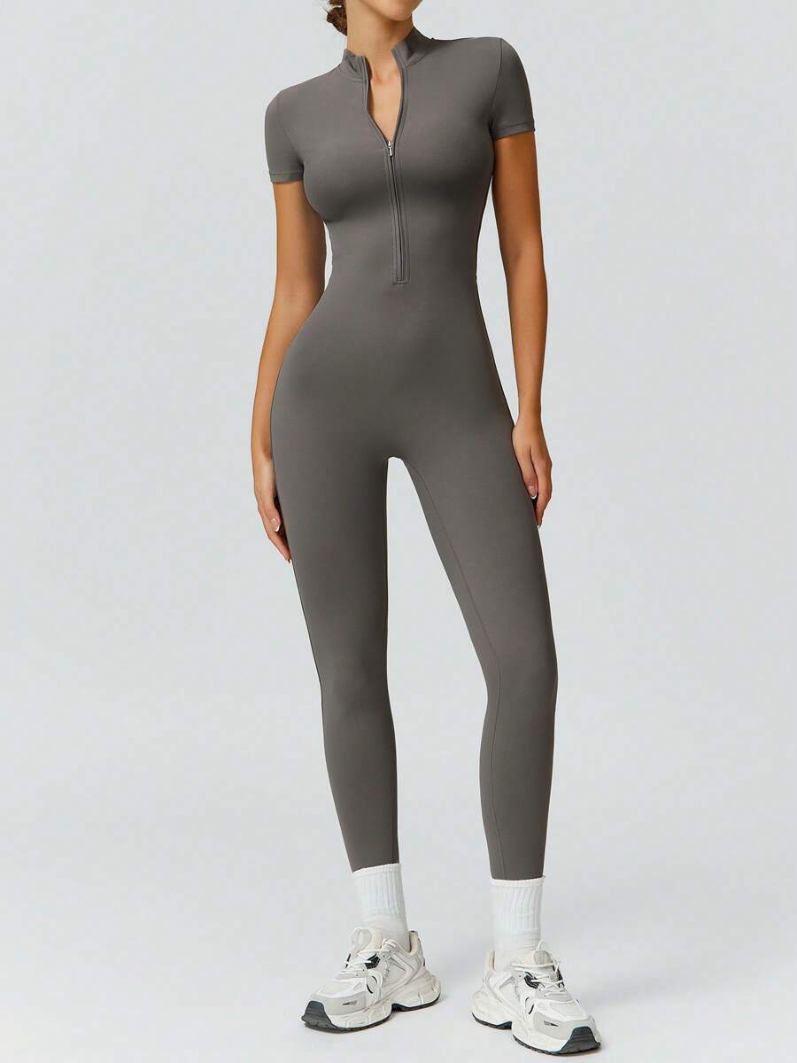 NcmRyu 1 Peça Macacão Casual Sexy Feminino com Cintura Elástica Sem Costura e Modelagem Levantadora