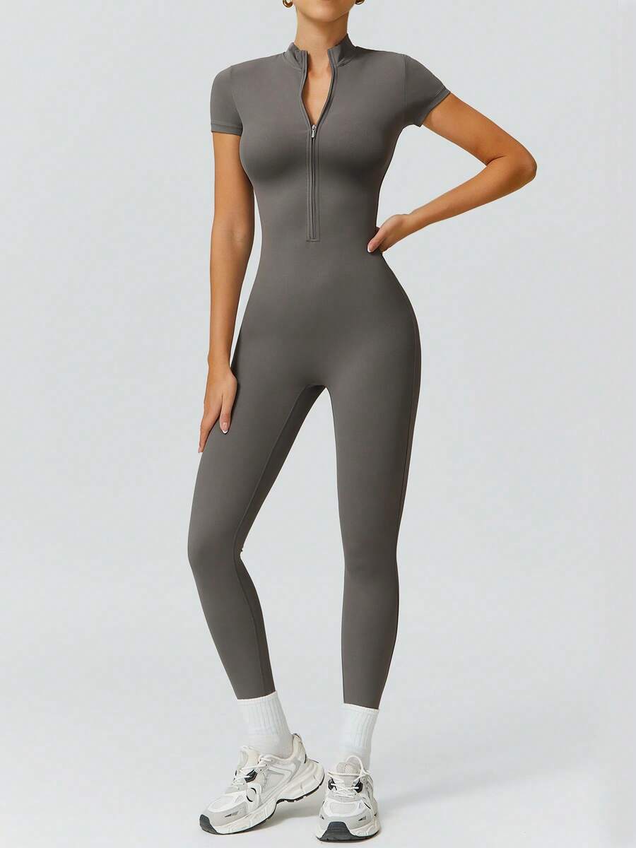 NcmRyu 1 Peça Macacão Casual Sexy Feminino com Cintura Elástica Sem Costura e Modelagem Levantadora