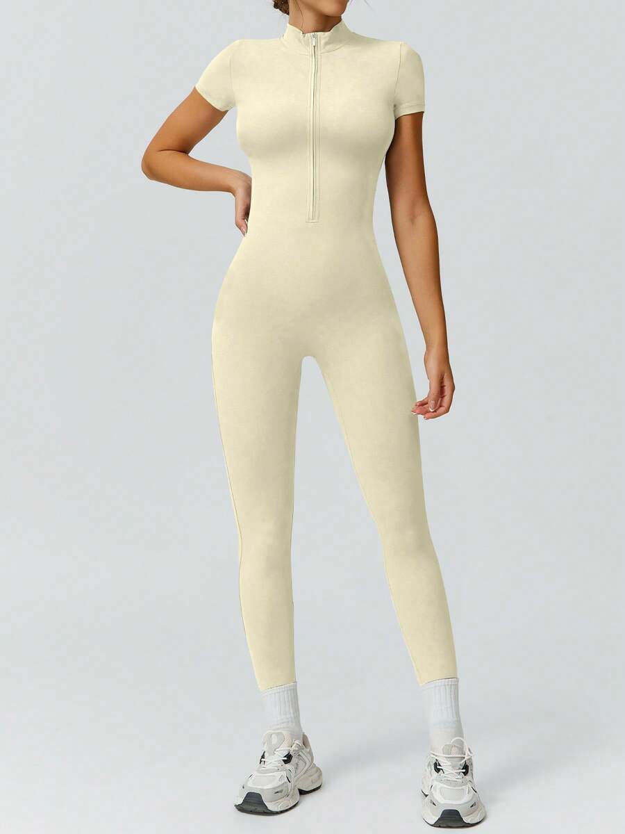 NcmRyu 1 Peça Macacão Casual Sexy Feminino com Cintura Elástica Sem Costura e Modelagem Levantadora