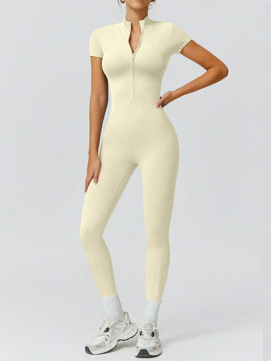 NcmRyu 1 Peça Macacão Casual Sexy Feminino com Cintura Elástica Sem Costura e Modelagem Levantadora