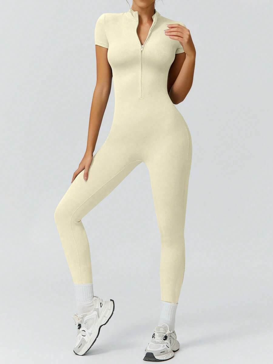 NcmRyu 1 Peça Macacão Casual Sexy Feminino com Cintura Elástica Sem Costura e Modelagem Levantadora