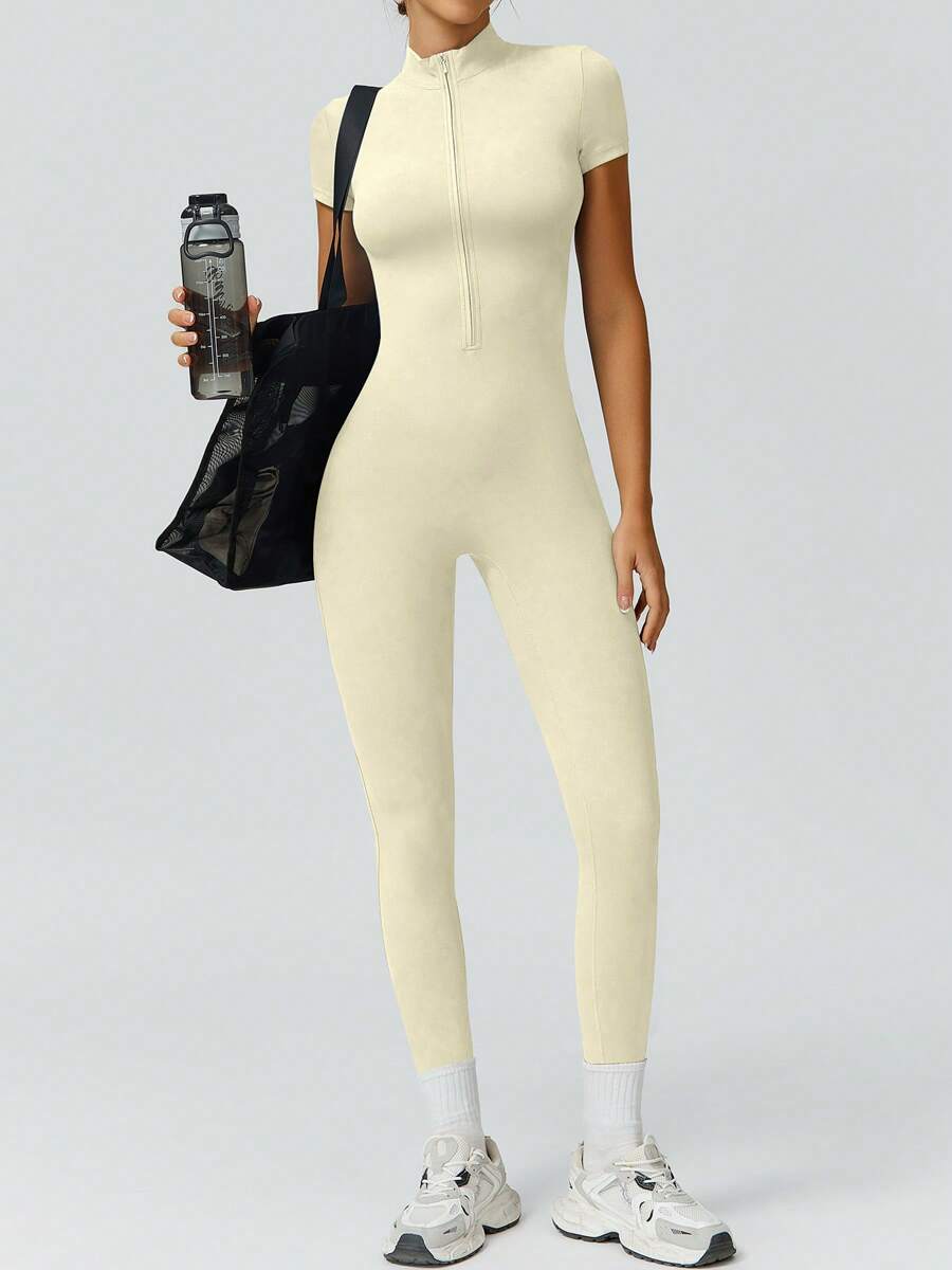 NcmRyu 1 Peça Macacão Casual Sexy Feminino com Cintura Elástica Sem Costura e Modelagem Levantadora