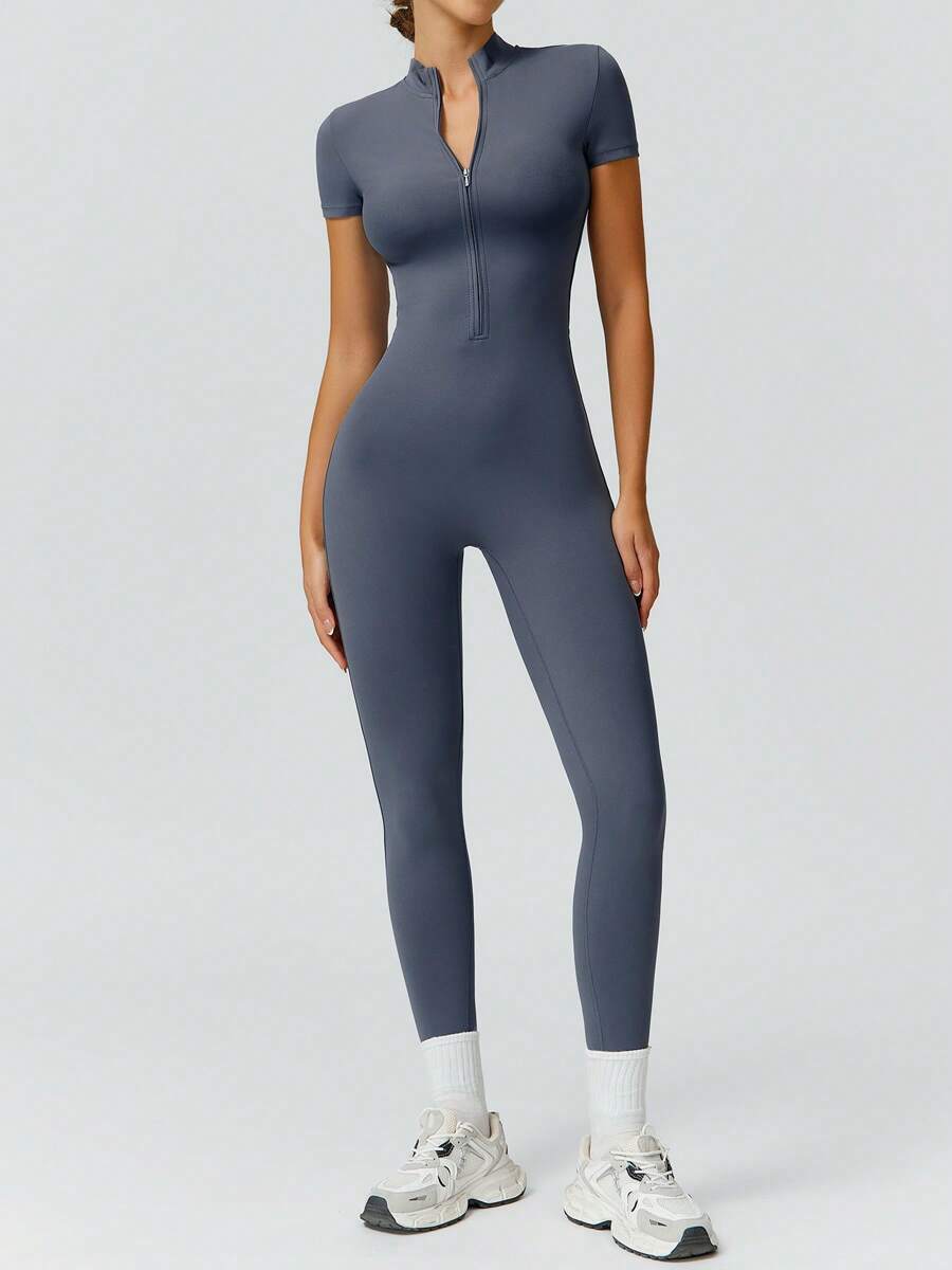 NcmRyu 1 Peça Macacão Casual Sexy Feminino com Cintura Elástica Sem Costura e Modelagem Levantadora
