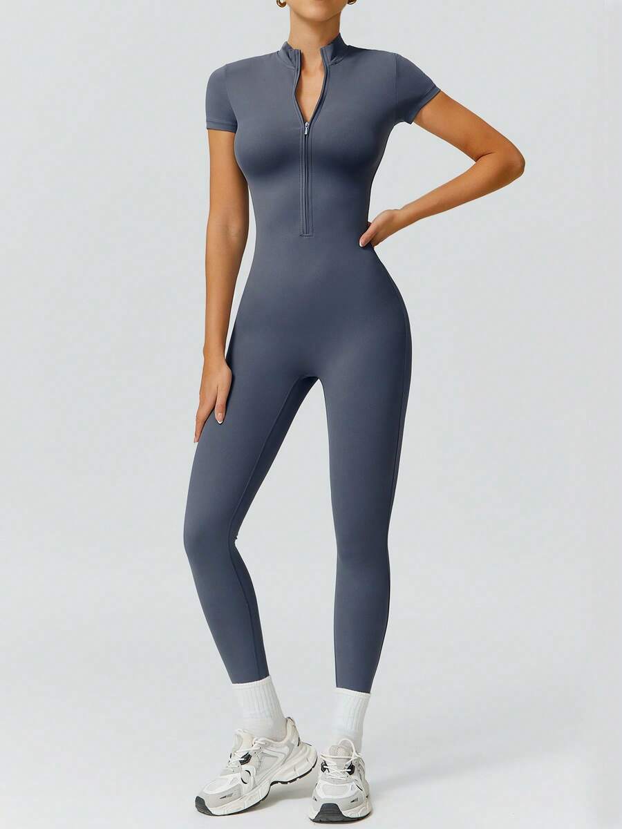 NcmRyu 1 Peça Macacão Casual Sexy Feminino com Cintura Elástica Sem Costura e Modelagem Levantadora