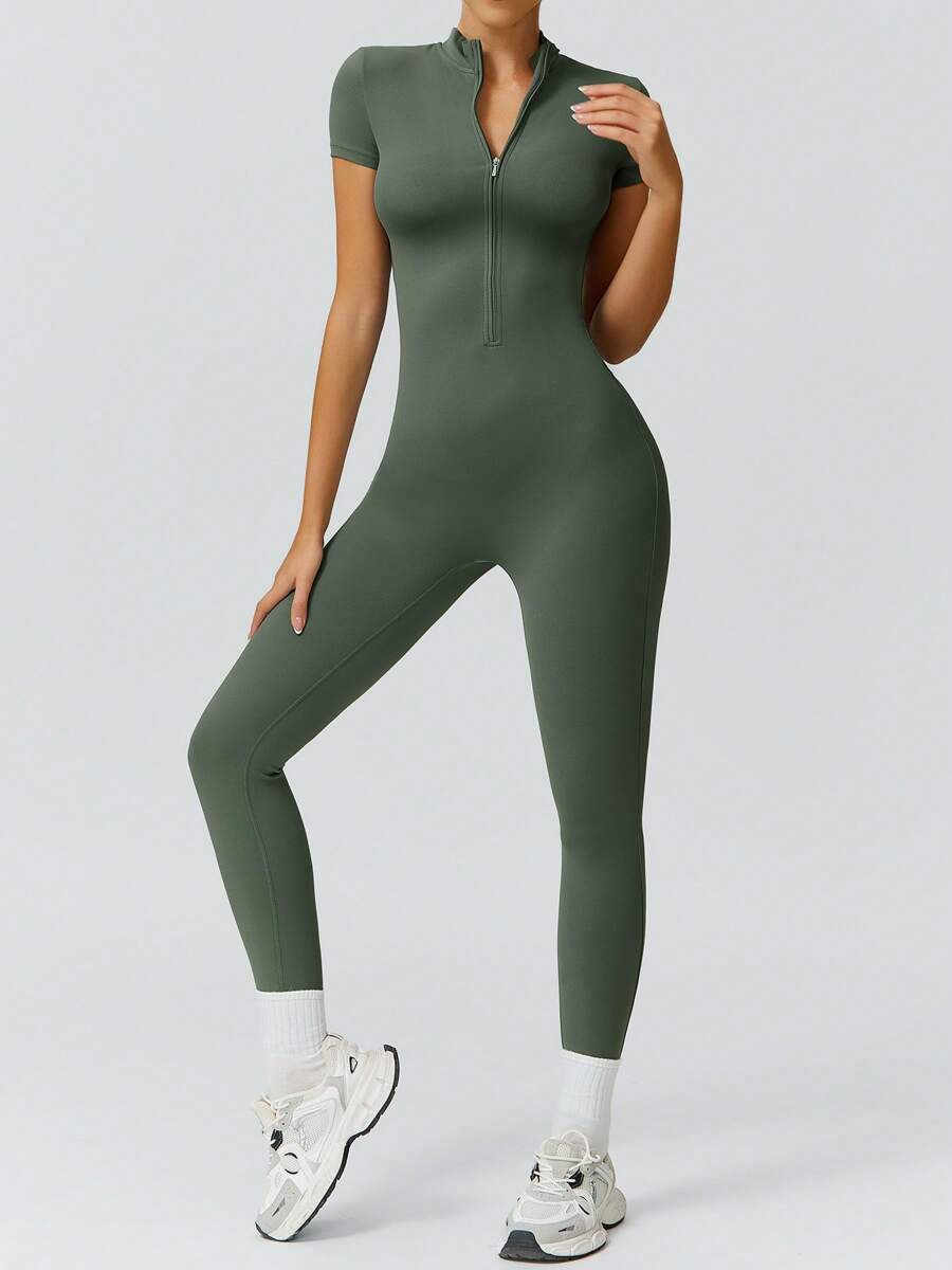 NcmRyu 1 Peça Macacão Casual Sexy Feminino com Cintura Elástica Sem Costura e Modelagem Levantadora