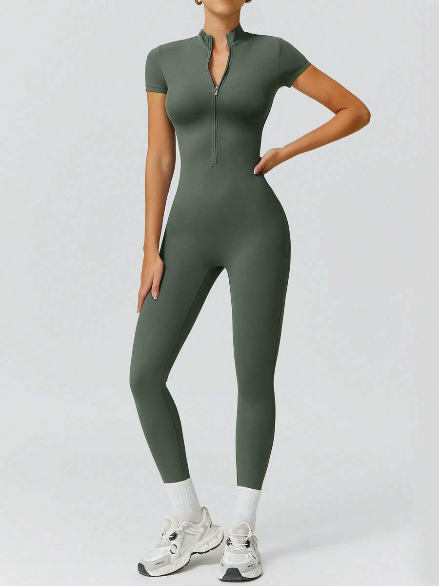 NcmRyu 1 Peça Macacão Casual Sexy Feminino com Cintura Elástica Sem Costura e Modelagem Levantadora