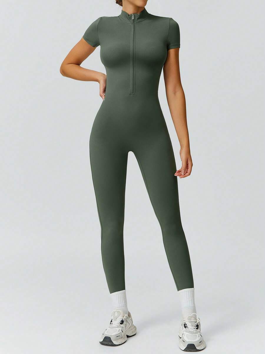 NcmRyu 1 Peça Macacão Casual Sexy Feminino com Cintura Elástica Sem Costura e Modelagem Levantadora