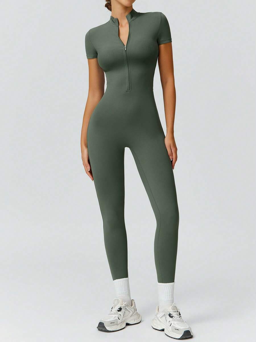 NcmRyu 1 Peça Macacão Casual Sexy Feminino com Cintura Elástica Sem Costura e Modelagem Levantadora