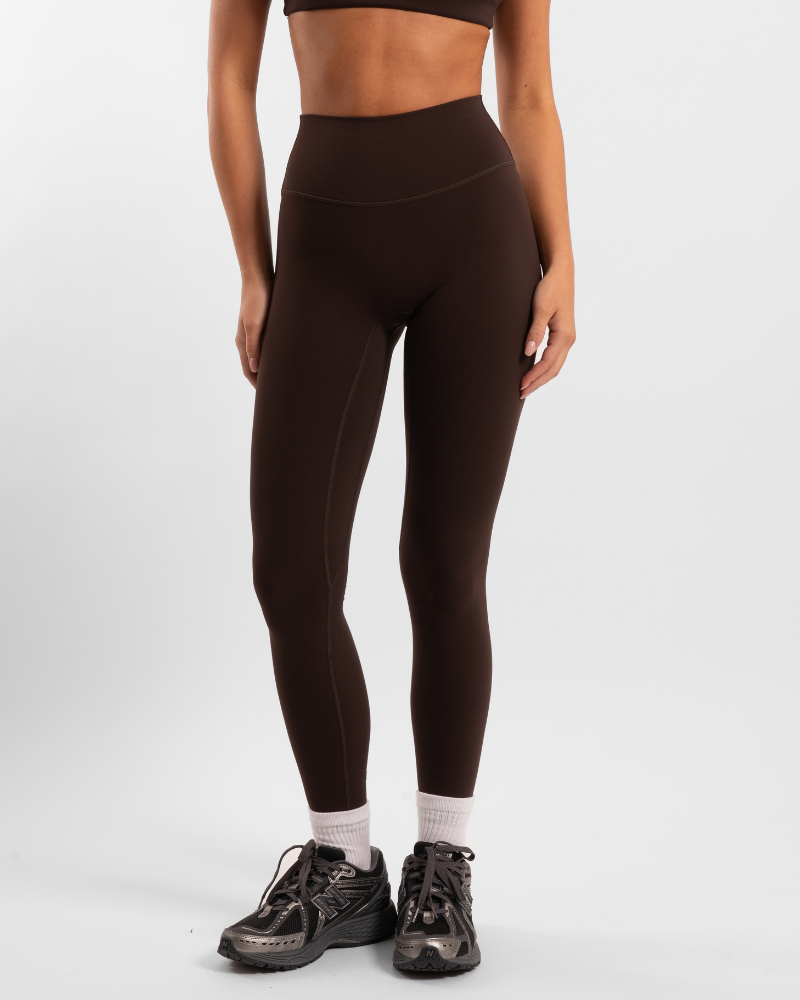 Not Your Basic Leggings - Chocolate (Invisible Scrunch)
