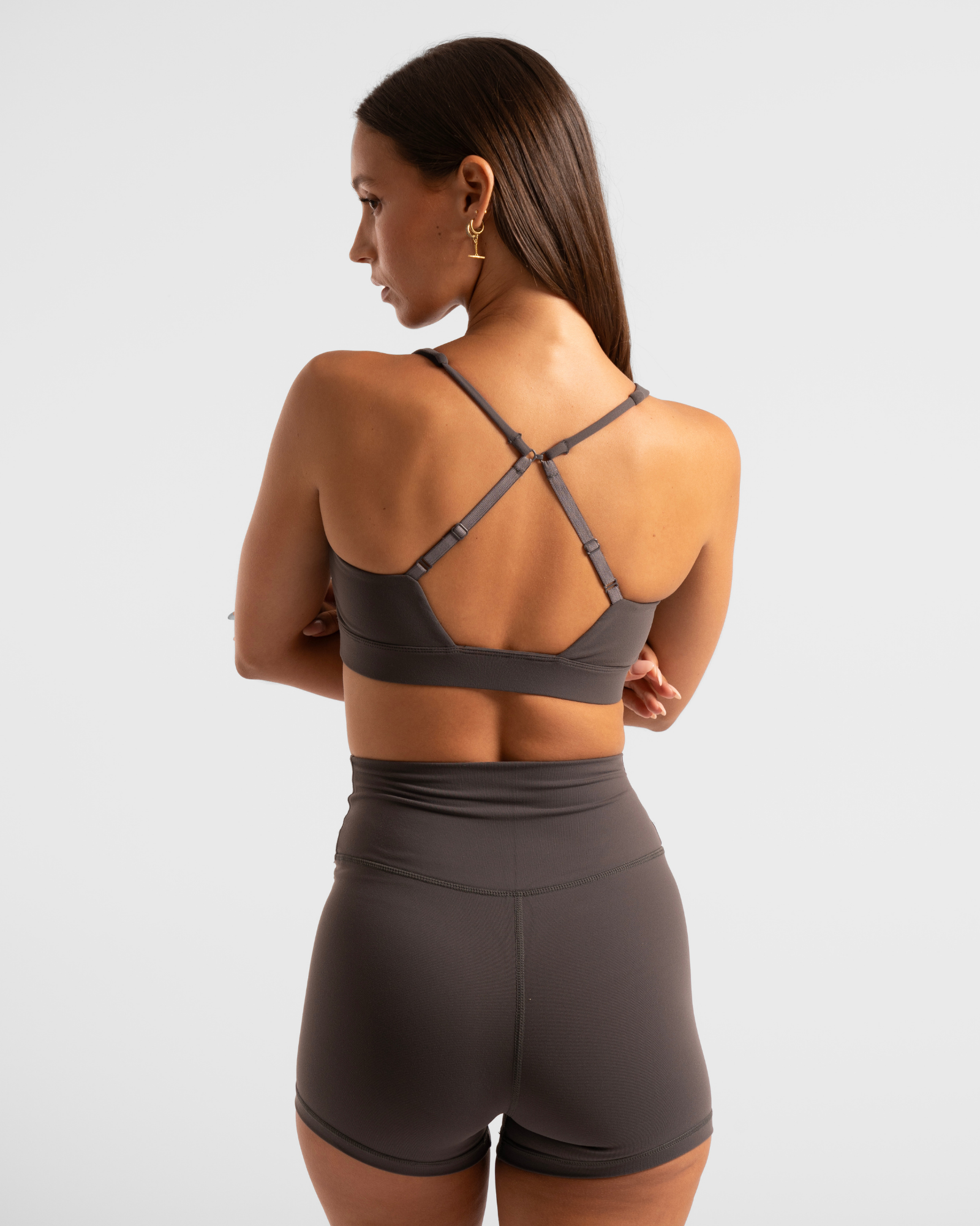 Cross Over Crop - Charcoal