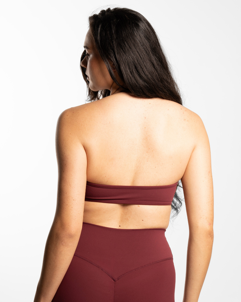 Halter Crop - Bordeaux