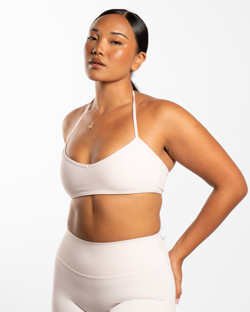 Halter Crop - Pale Pink