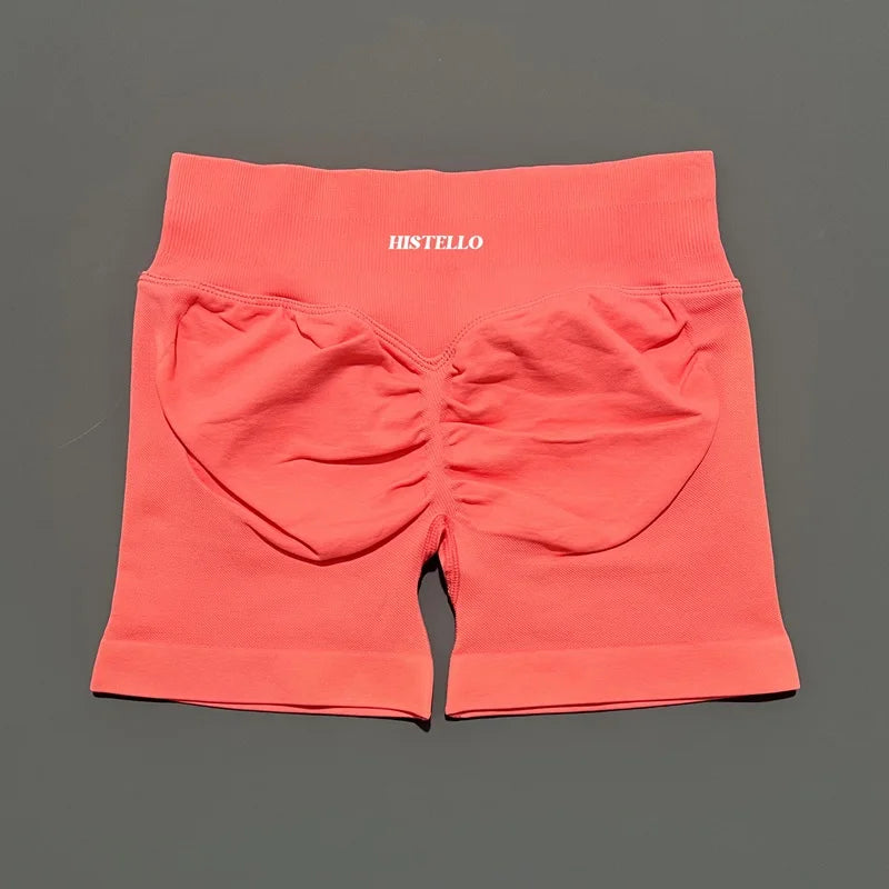 HISTELLO Impact Shorts Df Vervanging Hoge Taille Dames Yoga Workout Shorts Naadloze legging Stretch Fitness Gym Hardloopshorts