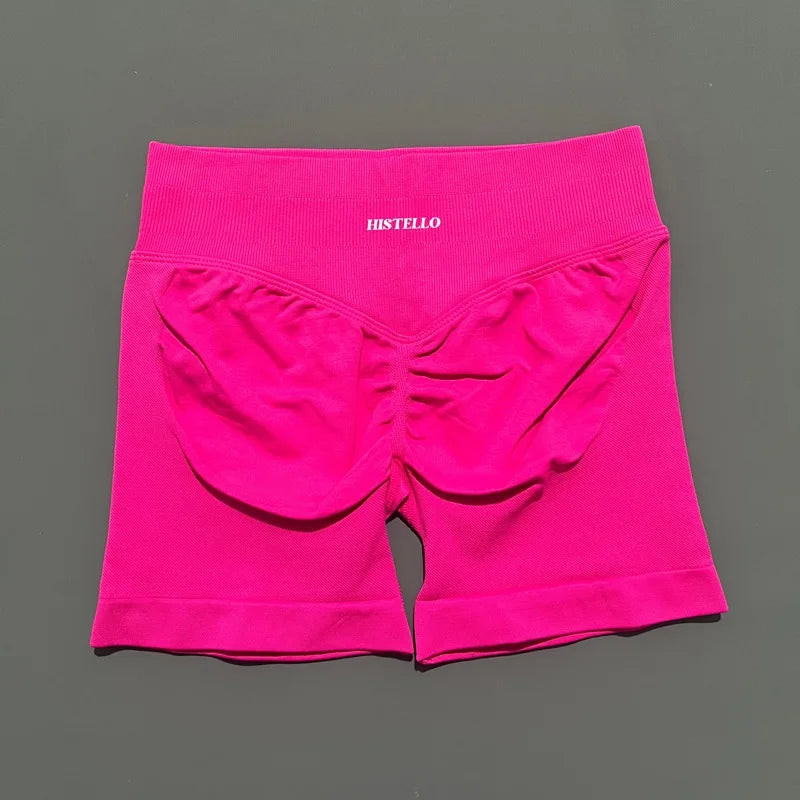 HISTELLO Impact Shorts Df Vervanging Hoge Taille Dames Yoga Workout Shorts Naadloze legging Stretch Fitness Gym Hardloopshorts