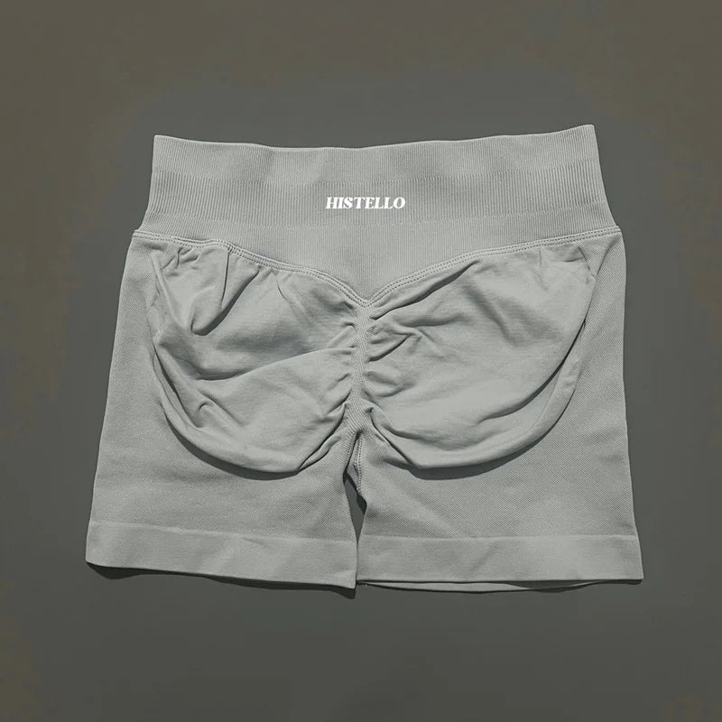 HISTELLO Impact Shorts Df Vervanging Hoge Taille Dames Yoga Workout Shorts Naadloze legging Stretch Fitness Gym Hardloopshorts