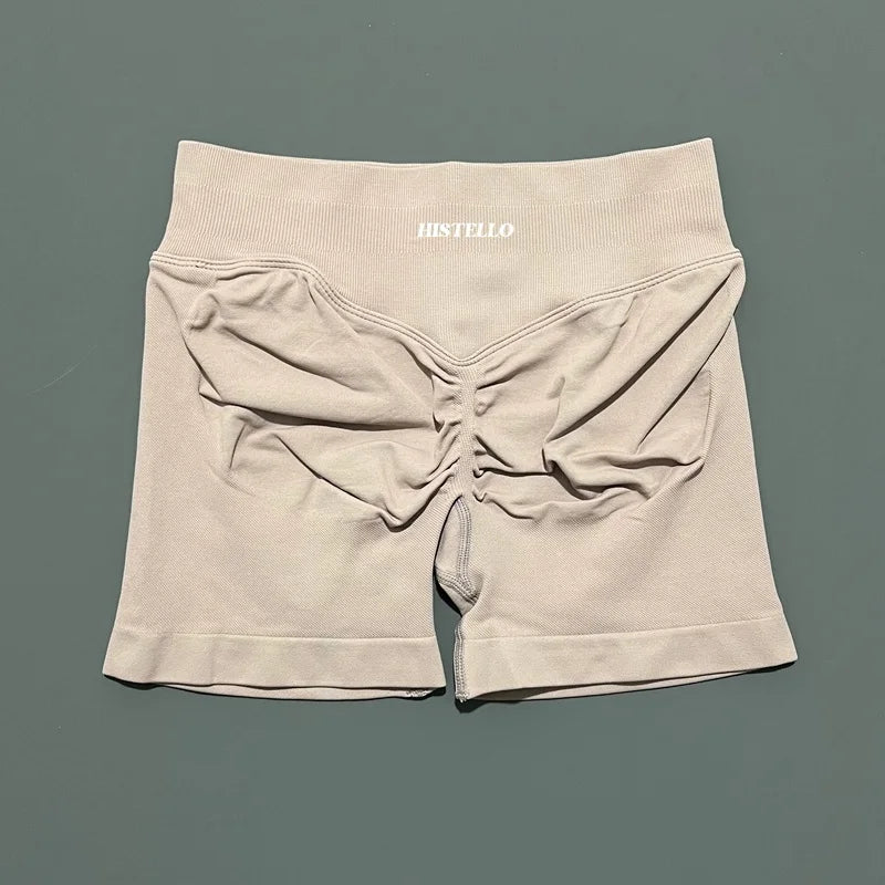 HISTELLO Impact Shorts Df Vervanging Hoge Taille Dames Yoga Workout Shorts Naadloze legging Stretch Fitness Gym Hardloopshorts