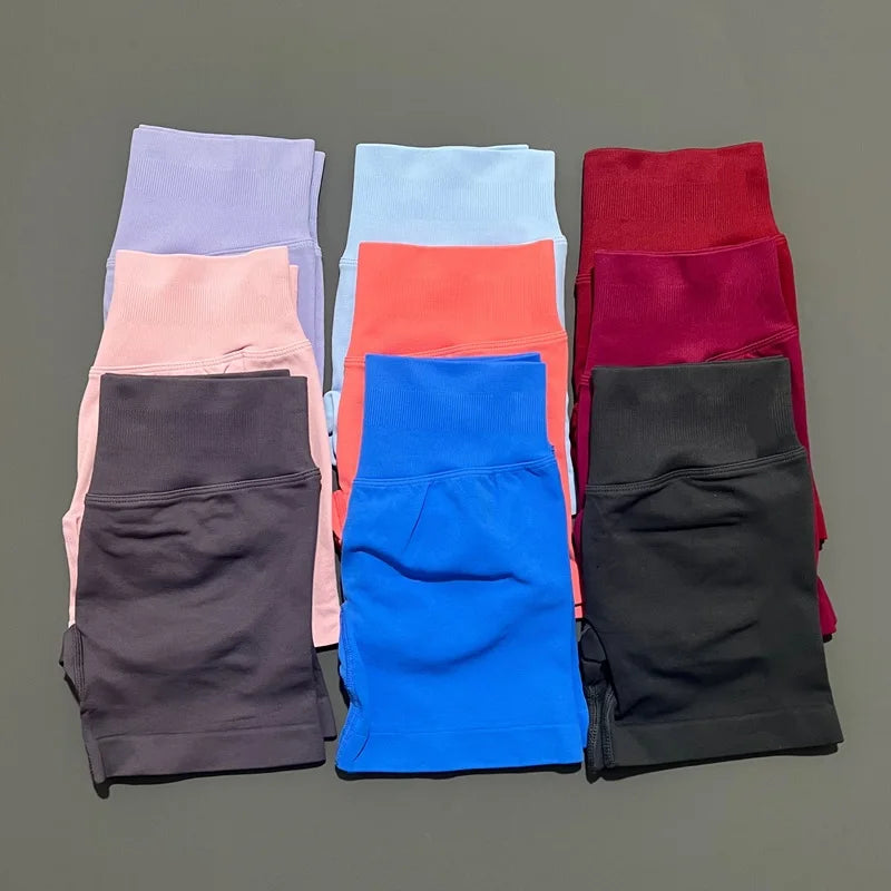 HISTELLO Impact Shorts Df Vervanging Hoge Taille Dames Yoga Workout Shorts Naadloze legging Stretch Fitness Gym Hardloopshorts