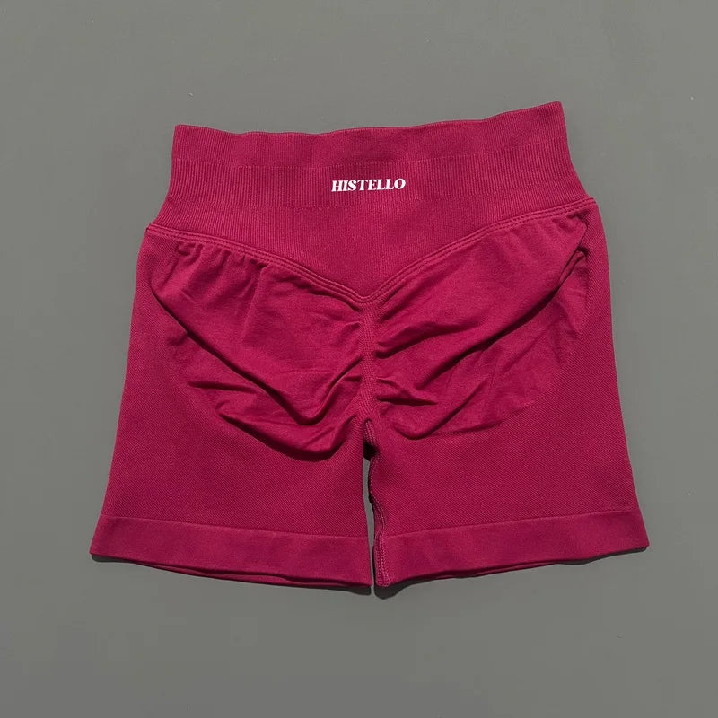 HISTELLO Impact Shorts Df Vervanging Hoge Taille Dames Yoga Workout Shorts Naadloze legging Stretch Fitness Gym Hardloopshorts