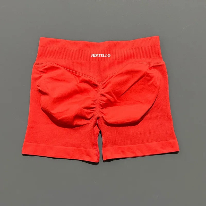 HISTELLO Impact Shorts Df Vervanging Hoge Taille Dames Yoga Workout Shorts Naadloze legging Stretch Fitness Gym Hardloopshorts
