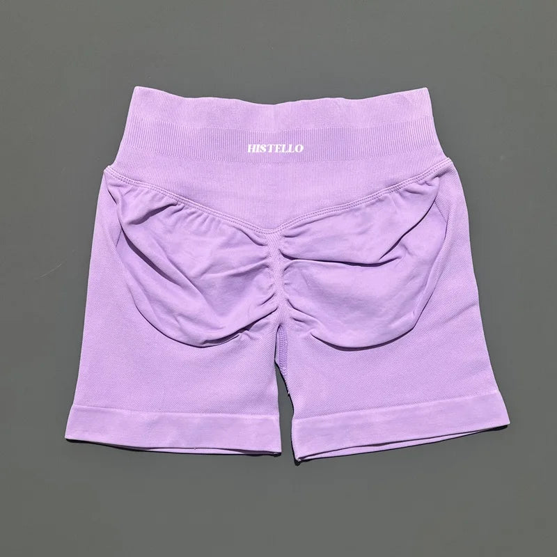 HISTELLO Impact Shorts Df Vervanging Hoge Taille Dames Yoga Workout Shorts Naadloze legging Stretch Fitness Gym Hardloopshorts