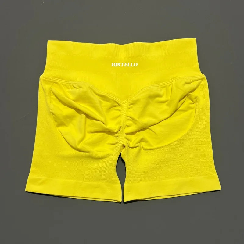 HISTELLO Impact Shorts Df Vervanging Hoge Taille Dames Yoga Workout Shorts Naadloze legging Stretch Fitness Gym Hardloopshorts