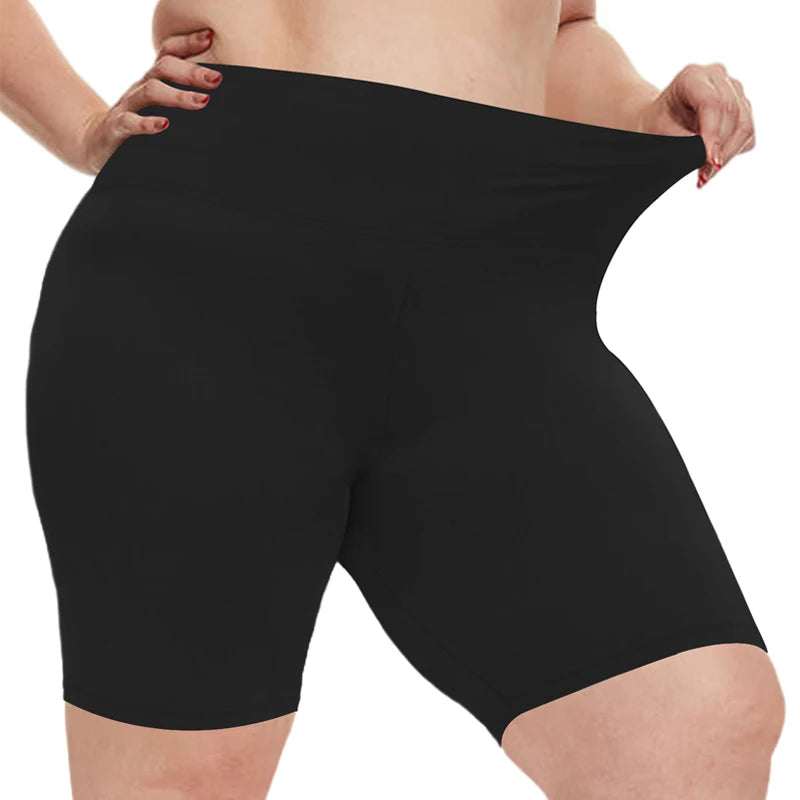 VITALINOVO Women Plus Size Biker Shorts with Pockets High Waist Tummy Control Shorts for Yoga Workout Running Volleyball Shorts
