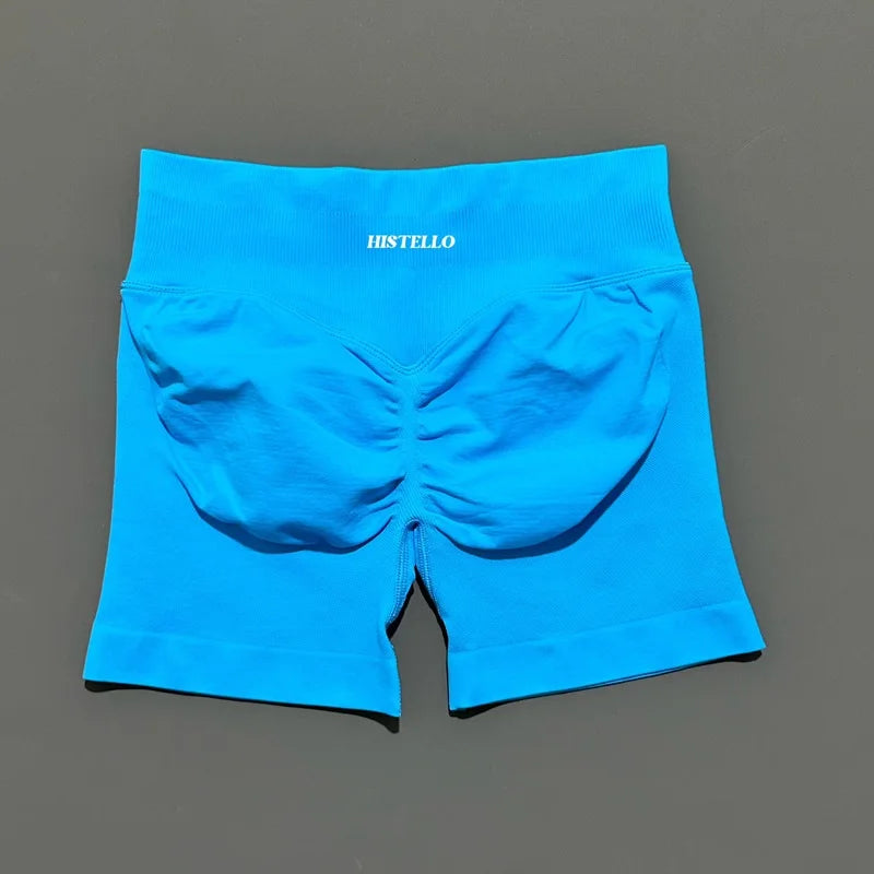 HISTELLO Impact Shorts Df Vervanging Hoge Taille Dames Yoga Workout Shorts Naadloze legging Stretch Fitness Gym Hardloopshorts