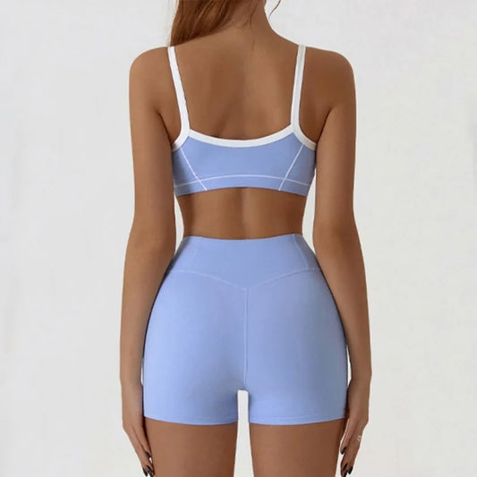 Cloud Rise Women Sports Tracksuit Yoga Set Gym Fitness Suit Workout Two Piece Sportswear Bra+High Waist Leggings Pilates Outfits