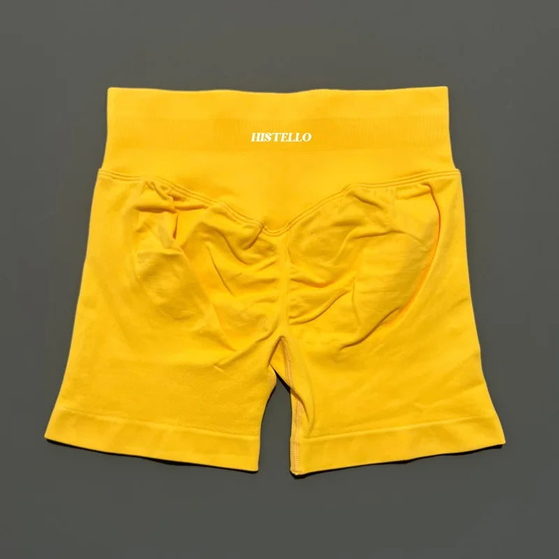 HISTELLO Impact Shorts Df Vervanging Hoge Taille Dames Yoga Workout Shorts Naadloze legging Stretch Fitness Gym Hardloopshorts