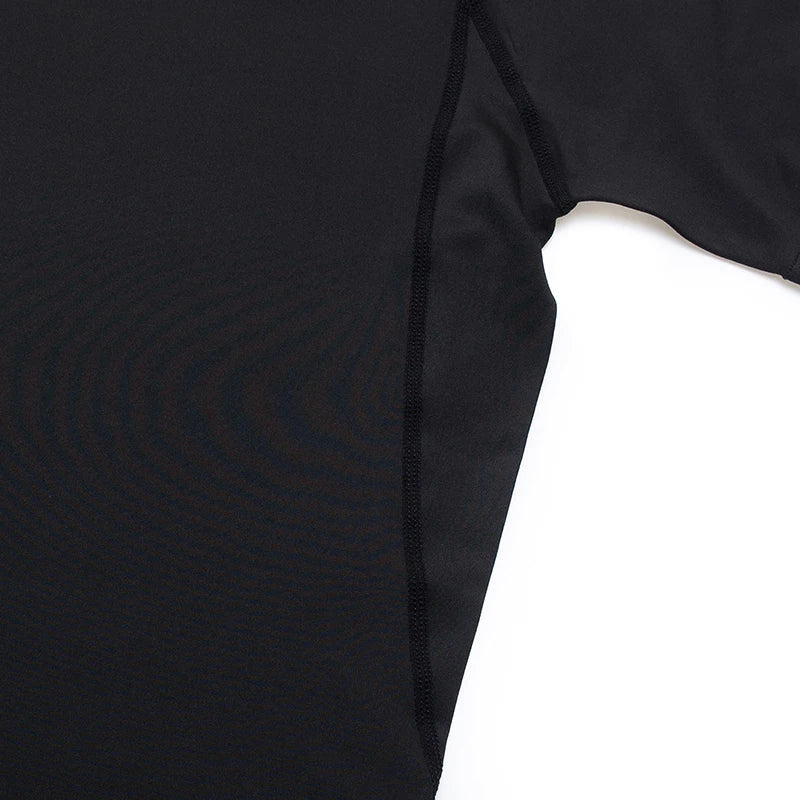 Men's Bodybuilding Short Sleeve Compression Shirt Man Breathable Compression Shirt Quick Dry Workout Muscle Tight Shirts for Men